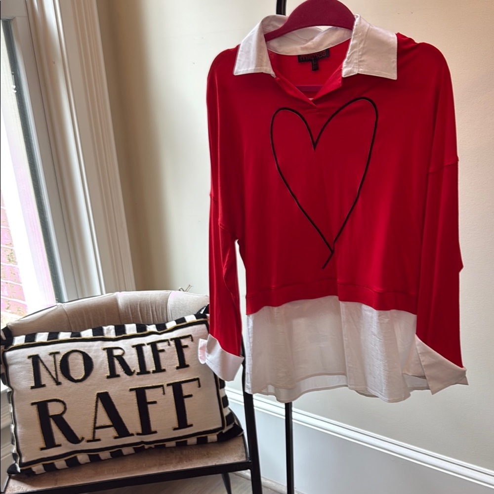 New with tags cherry red lightweight  top